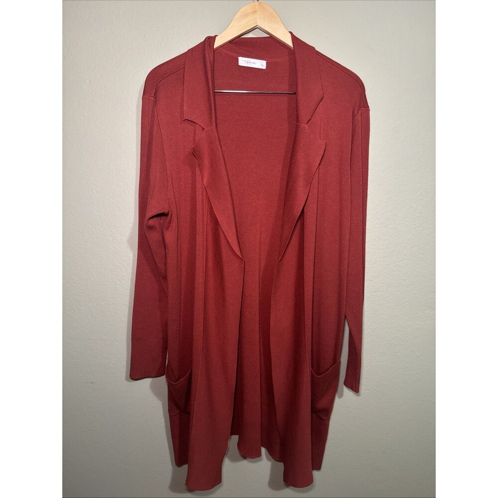 NWT Peyton Primrose Rust colored Cardigan Women’s Sweater  Size Large